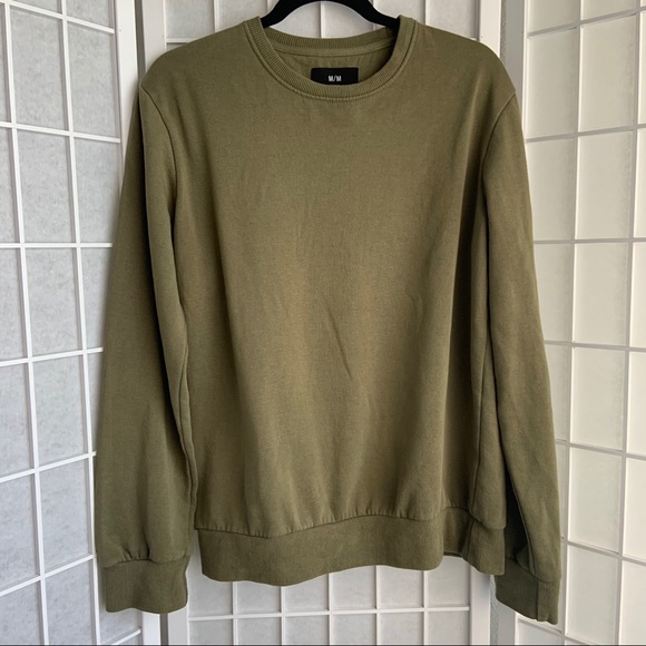 cotton on army green pullover sweatshirt - Picture 10 of 11